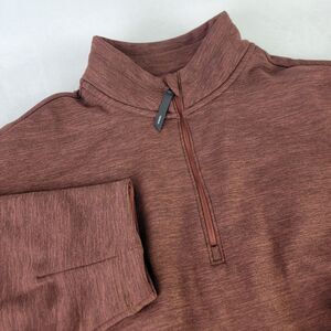 Athleta Womens Altitude Polartec Half Zip‎ Sweatshirt Large Brown Zip Pocket NWT